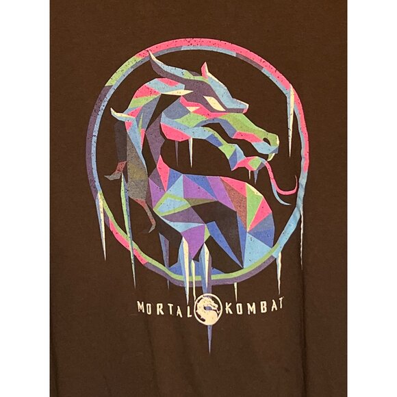 Mortal Kombat Graphic T-Shirt XL Black Cotton Mens - Picture 8 of 9